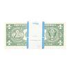 Image 2 : Pack of (100) Consecutive 1957B $1 Silver Certificate Notes Uncirculated