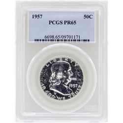 1957 Franklin Half Dollar Coin NGC PR65