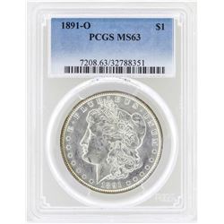 1891-O $1 Morgan Silver Dollar Coin PCGS MS63