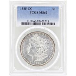 1885-CC $1 Morgan Silver Dollar Coin PCGS MS62