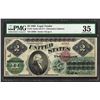 Image 1 : 1862 $2 Legal Tender Note Fr.41 PMG Choice Very New 35