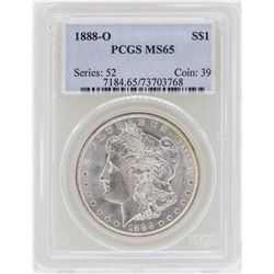 1888-O $1 Morgan Silver Dollar Coin PCGS MS65