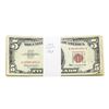 Image 1 : Lot of (100) 1963 $5 Legal Tender Notes