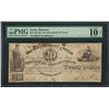 Image 1 : 1838-39 $20 The Government of Texas Signed by Sam Houston Obsolete PMG Very Good