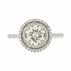 18KT White Gold 1.12 ctw Diamond Ring