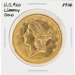 1904 $20 Liberty Head Double Eagle Gold Coin