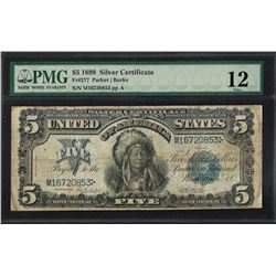 1899 $5 Indian Chief Silver Certificate Note Fr.277 PMG Fine 12