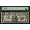 Image 1 : 1899 $5 Indian Chief Silver Certificate Note Fr.277 PMG Fine 12