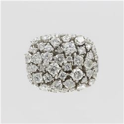14KT White Gold 2.33 ctw Natural Round Cut Diamond Anniversary Ring
