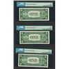 Image 2 : Lot of (3) Consecutive 1935E $1 Silver Certificate STAR Notes PMG Gem Unc. 65EPQ