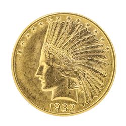 1932 $10 Indian Head Eagle Gold Coin