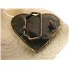 Image 3 : BELT BUCKLE - HEART WITH SPIKES - ~2 3/4" X 2 1/2"