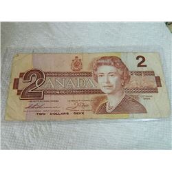BANK NOTE - CANADA - $2- 1986