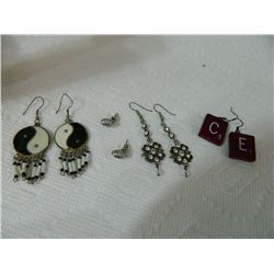 EARRINGS - ASSORTED - 4 TTL - some may be as-is