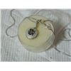Image 3 : NECKLACE - 1 CARAT ROUND FACETED MYSTIC GEMSTONE & DIAMOND IN 925 STERLING SILVER SET - INCLUDES 20"