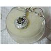 Image 4 : NECKLACE - 1 CARAT ROUND FACETED MYSTIC GEMSTONE & DIAMOND IN 925 STERLING SILVER SET - INCLUDES 20"