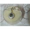 Image 5 : NECKLACE - 1 CARAT ROUND FACETED MYSTIC GEMSTONE & DIAMOND IN 925 STERLING SILVER SET - INCLUDES 20"