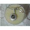 Image 6 : NECKLACE - 1 CARAT ROUND FACETED MYSTIC GEMSTONE & DIAMOND IN 925 STERLING SILVER SET - INCLUDES 20"