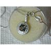 Image 7 : NECKLACE - 1 CARAT ROUND FACETED MYSTIC GEMSTONE & DIAMOND IN 925 STERLING SILVER SET - INCLUDES 20"