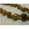 Image 2 : BEADED NECKLACE - 22" LONG  - CREAM GREY
