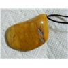 Image 2 : NECKLACE - AGATE ON ROPE - 2 1/4" LONG