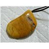 Image 3 : NECKLACE - AGATE ON ROPE - 2 1/4" LONG