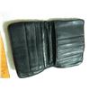 Image 3 : ESTATE LEATHER WALLET - SEVILLE CANADA - ALL ZIPPERS & SNAP WORKING