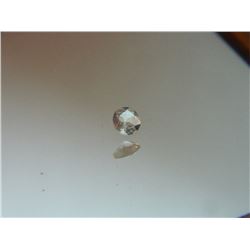 GEMSTONE - WHITE TOPAZ - ROUND FACETED - 3.6 X 1.7mm