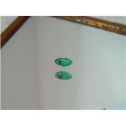 GEMSTONE - EMERALD - MARQUIS FACETED - 4.9 X 2.4 X 1.7mm