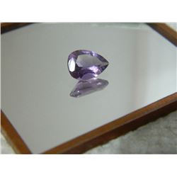 GEMSTONE - AMETHYST - PEAR FACETED - 9.6 X 6.8 X 4.1mm
