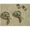 Image 3 : ASSORTED EARRINGS - some may be silver - 5 SETS TTL