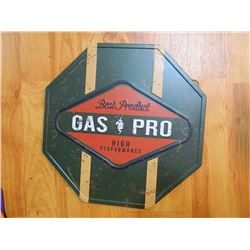 METAL SIGN - OCTAGON - 12" - GAS PRO