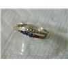 Image 5 : **** FEATURE ITEM ****  RING - 8 2/5 CTW GENUINE SAPPHIRE (11PC) & DIAMONDS IN 925 STERLING SILVER C