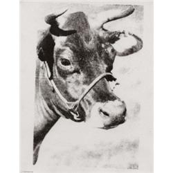 ANDY WARHOL (1928-1987) REVERSAL COW stamp...