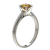 Image 4 : 1 CTW Certified Intense Yellow SI Diamond Solitaire Engagement Ring 10K White Gold - REF-199H5A - 32