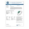 Image 2 : 0.37 CTW Emerald & Diamond Ring 18K White Gold - REF-23W3F - 12564