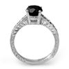 Image 2 : 2.05 CTW VS Certified Black & White Diamond Solitaire Ring 14K White Gold - REF-74W9F - 14066