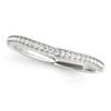 Image 5 : 2.05 CTW Certified VS/SI Diamond 3 Stone 2Pc Wedding Set 14K White Gold - REF-447M3H - 32021