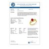 Image 2 : 1.02 CTW Ruby & Diamond Ring 10K Yellow Gold - REF-20W2F - 13010