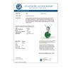 Image 3 : 2 CTW Emerald Designer Inspired Solitaire Necklace 18K White Gold - REF-24T9M - 22020