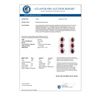 Image 3 : 5.63 CTW Ruby & Diamond Earrings 14K White Gold - REF-115M5H - 11249