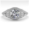1.01 CTW VS/SI Diamond Solitaire Engagement Ring 18K White Gold - REF-301A9X - 36033