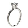 Image 4 : 1 CTW Certified VS/SI Quality Oval Diamond Solitaire Ring 10K White Gold - REF-297X2T - 32894