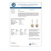 Image 3 : 0.18 CTW Micro Pave VS/SI Diamond & Golden Pearl Designer Earrings 14K Rose Gold - REF-30H9A - 22633