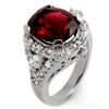 Image 2 : 6.15 CTW Pink Tourmaline & Diamond Ring 14K White Gold - REF-157X8T - 11080