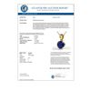 Image 3 : 2 CTW Sapphire Designer Inspired Solitaire Necklace 18K Yellow Gold - REF-24T5M - 22041