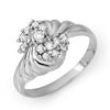 0.25 CTW Certified VS/SI Diamond Ring 14K White Gold - REF-36F2N - 14326