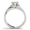 Image 2 : 2 CTW Certified VS/SI Diamond Solitaire Halo Ring 18K White Gold - REF-619W4F - 26615