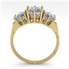 Image 4 : 2.0 CTW Past Present Future VS/SI Princess Diamond Ring 18K Yellow Gold - REF-414X2T - 35917