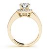 Image 2 : 1.4 CTW Certified VS/SI Diamond Solitaire Halo Ring 18K Yellow Gold - REF-401W5F - 27077
